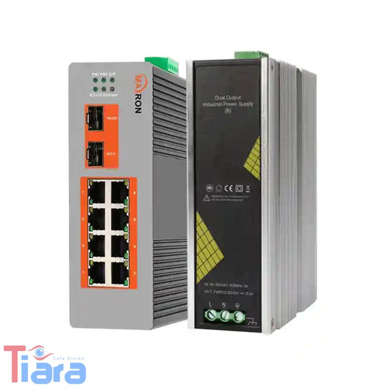 سوئیچ شبکه PoE مکسرون MSW-5208GPI-240I سوئیچ شبکه PoE مکسرون MSW-5208GPI-240I